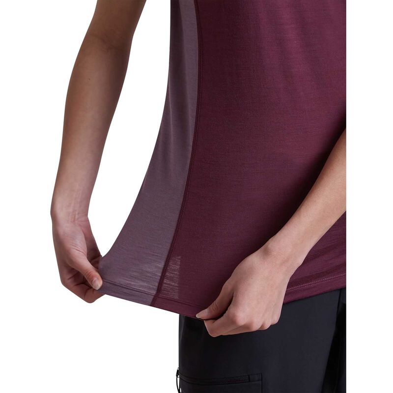 Icebreaker W Merino Blend 125 Cool-Lite Sphere SS Tee Colour Block image number 6